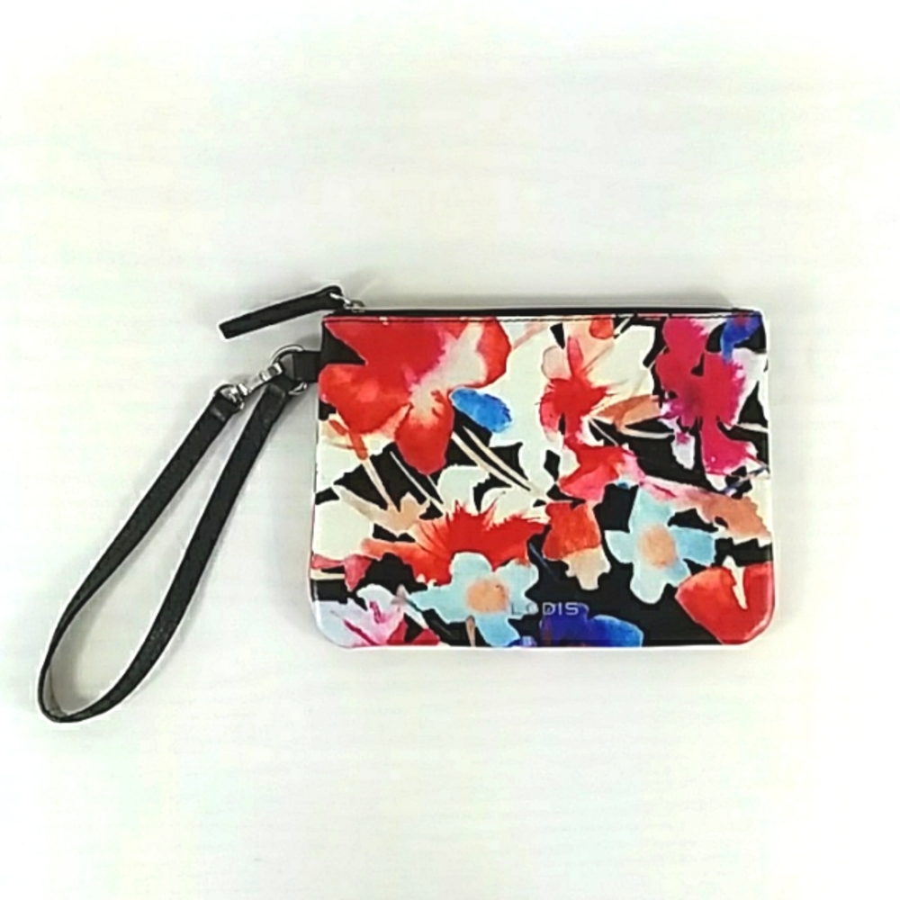 BEAUTIFUL! NWOT LODIS GLAZED LEATHER WATERCOLOR PATTERN WRISTLET - Picture 3 of 7